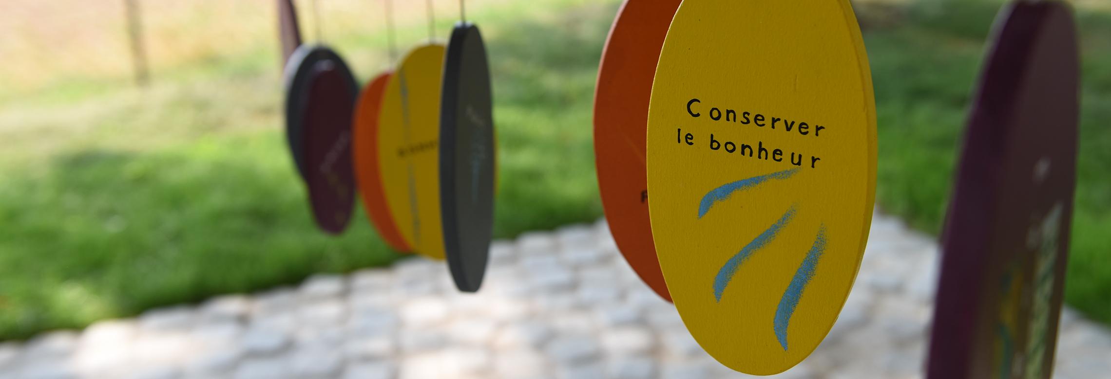 Image du carillon du jardin des sens de l'EMS Clair-Soleil