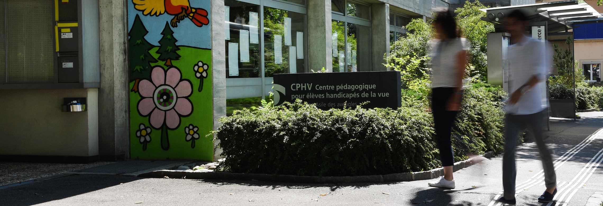 Image de l'entrée du Centre pédagogique pour élèves handicapés de la vue