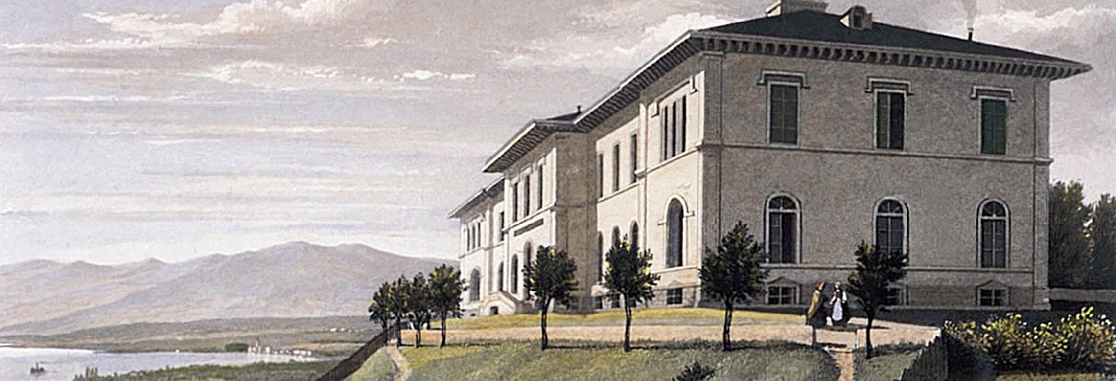 Image d'une gravure de l'Institut vers 1850
